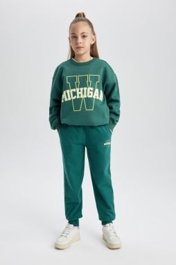 DEFACTO Girls' Printed Jogger Sweatpants