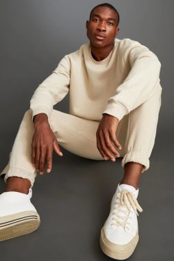 DEFACTO Oversize Fit Crew Neck Basic Cotton Sweatshirt