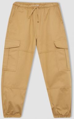 DEFACTO Girls' Parachute Cargo Cotton Trousers