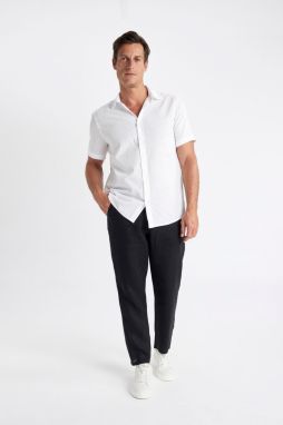 DEFACTO Relax Fit Straight Leg Linen Trousers