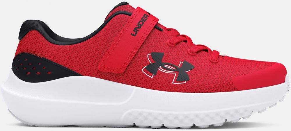 Červené tenisky Under Armour UA BPS Surge 4 AC