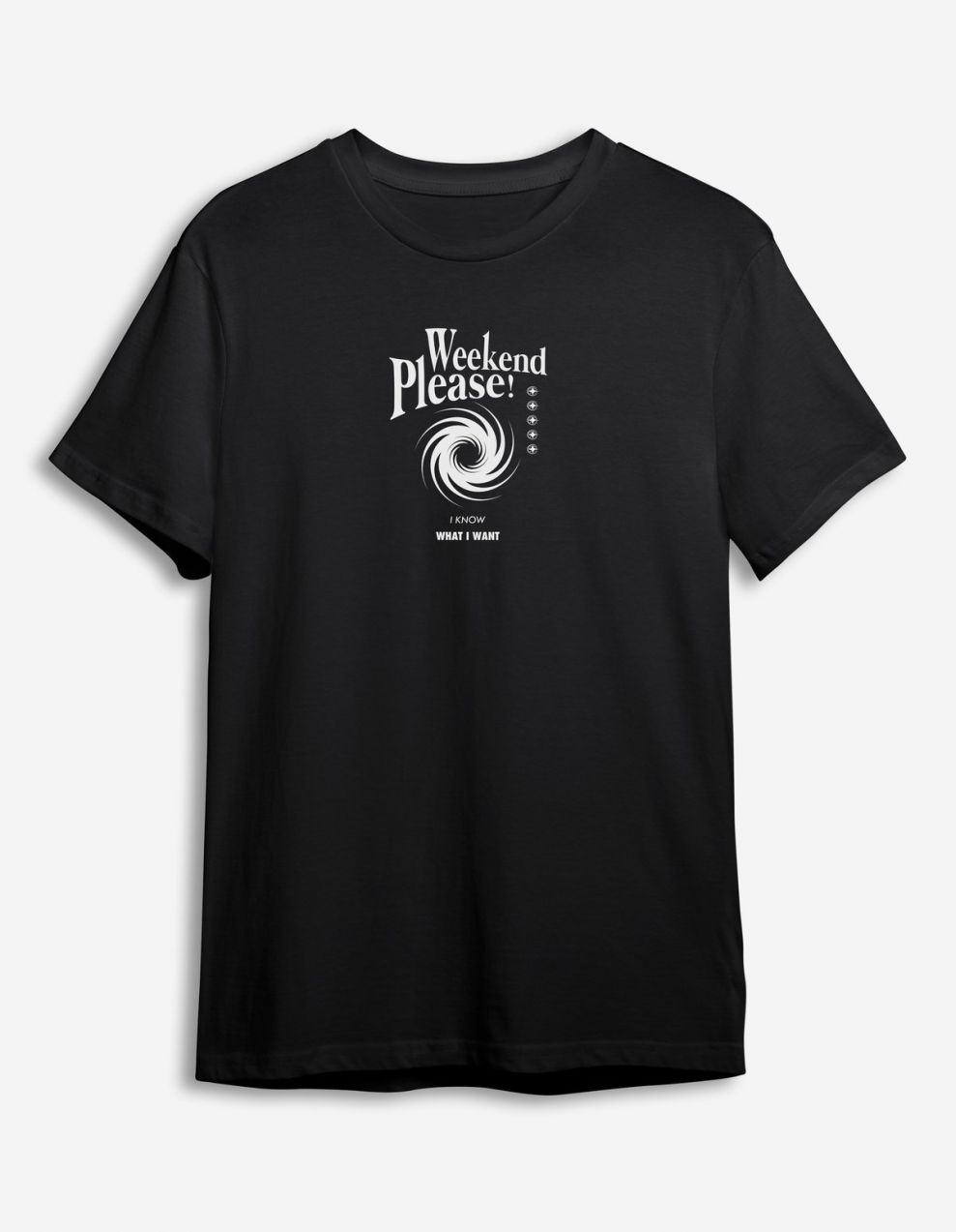 Trendyol Black Text Printed Regular Cut T-shirt