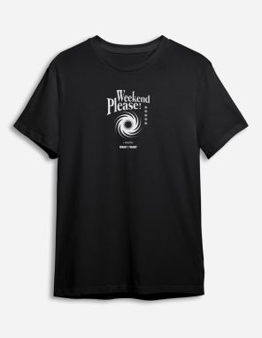 Trendyol Black Text Printed Regular Cut T-shirt