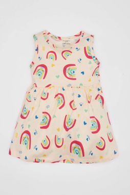 DEFACTO Baby Girl Patterned Sleeveless Dress