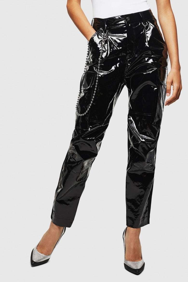 Diesel Nohavice - PTHENAC TROUSERS čierne