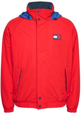 Tommy Jeans Bunda - TJM RETRO JACKET červená