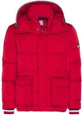 Tommy Hilfiger Bunda - TOMMY DOWN HDD JACKET červená