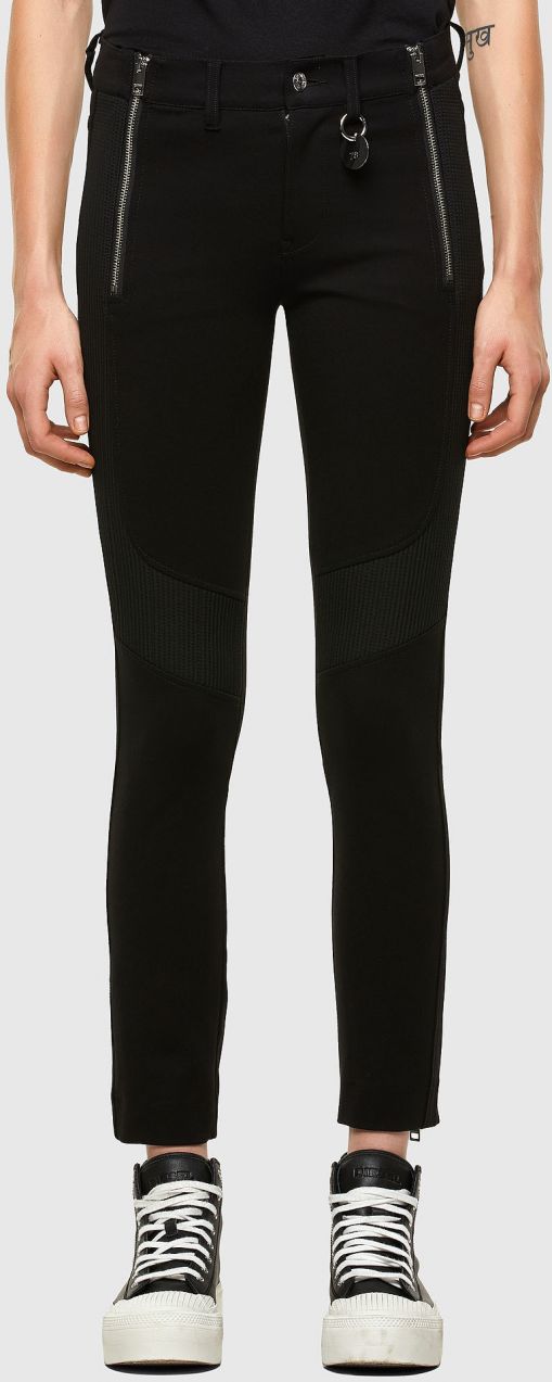 Diesel Nohavice - PIKER TROUSERS čierne