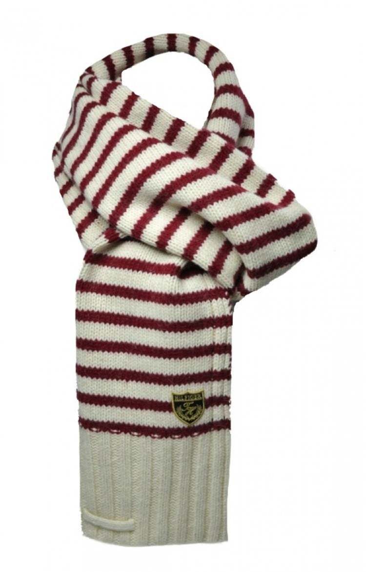 Tommy Hilfiger Šál - BELVEDERE STRIPE biely