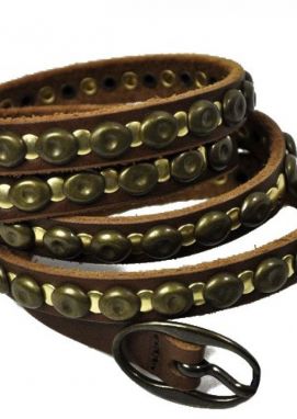 Tommy Hilfiger Opasok - FONDA BELT hnedý