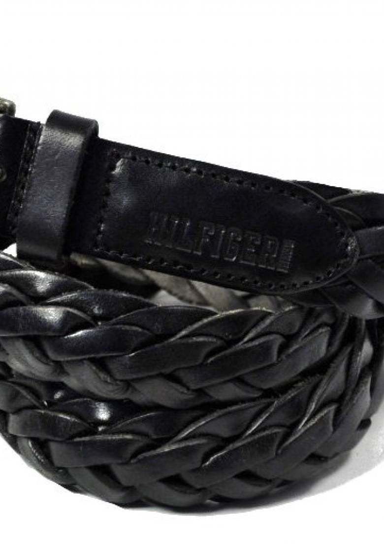 Tommy Hilfiger Opasok - LEAL BELT čierny