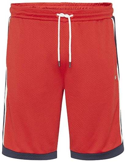 Tommy Jeans Krátke nohavice - TJM MESH BASKETBALL SHORT červené