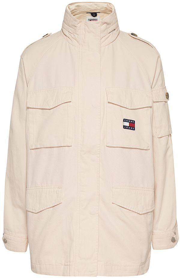 Tommy Jeans Bunda - TJW COTTON FIELD JACKET béžová
