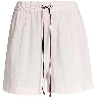 Krátke nohavice - Tommy Hilfiger ABO LINEN SHORT bledoružové