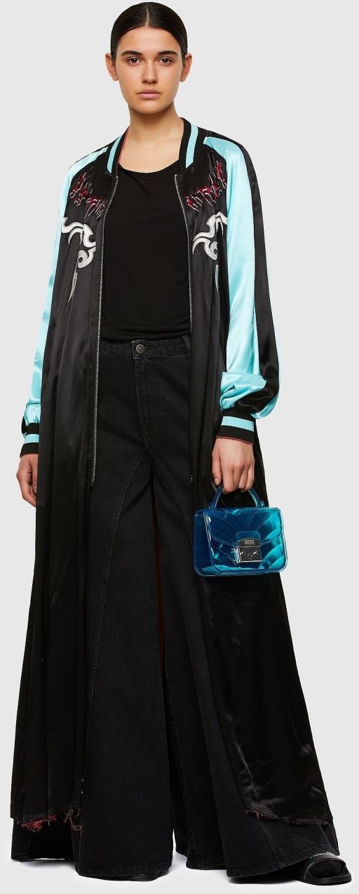 Diesel Bunda - G-BESS JACKET čierna/ružová