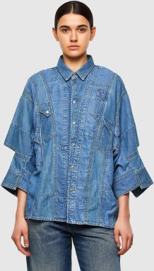 Diesel Košeľa - DE-RINGLE-MM-SP SHIRT modrá