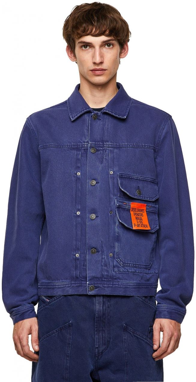 Diesel Bunda - DSFERASP JACKET modrá