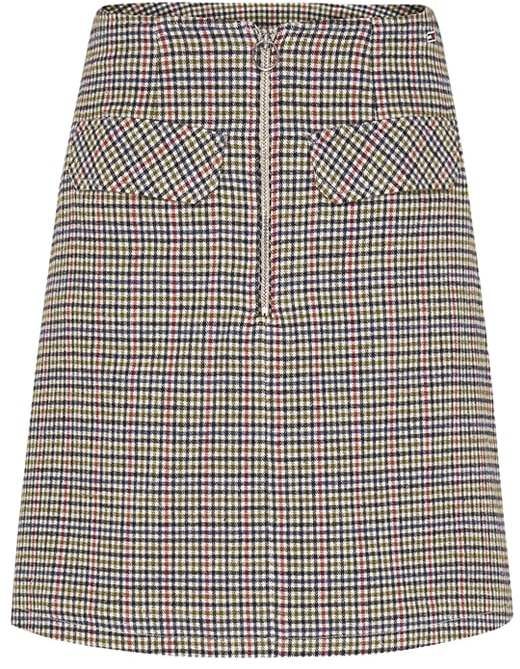 Tommy Jeans Sukňa - TJW CHECK ZIP MINI SKIRT kockovaná