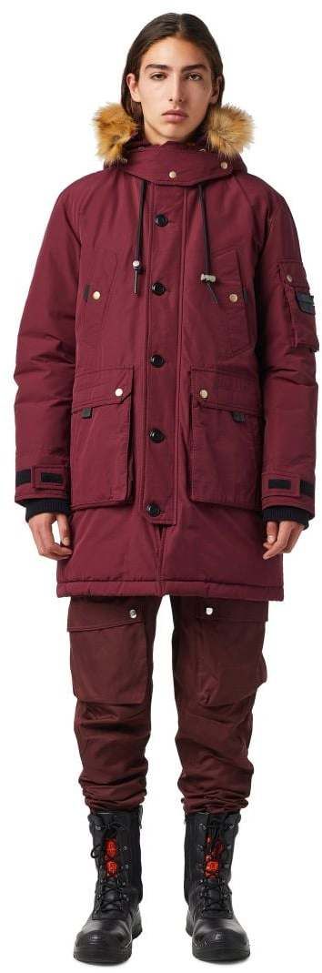 Diesel Bunda - W-COLBY-21 JACKET červená
