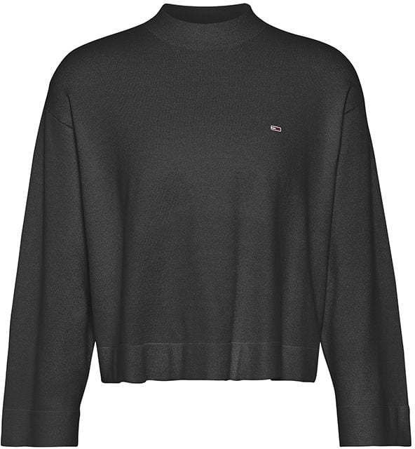 Tommy Jeans Sveter - TJW ESSENTIAL SWEATER čierny