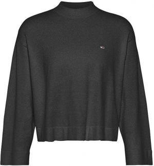 Tommy Jeans Sveter - TJW ESSENTIAL SWEATER čierny