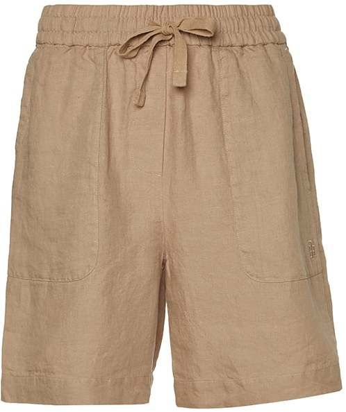 Tommy Hilfiger Krátke nohavice - LINEN PULL ON SHORT béžové