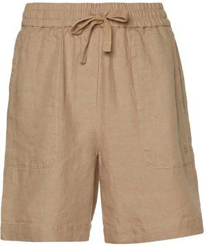 Tommy Hilfiger Krátke nohavice - LINEN PULL ON SHORT béžové