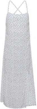 Tommy Jeans Šaty - TJW PRINTED SIDE SLIT MIDI DRESS biele