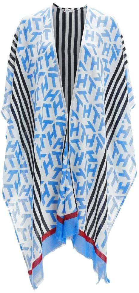 Tommy Hilfiger Kaftan - TH SUMMER BEACH KAFTAN & POUCH modrý