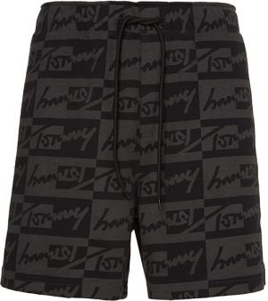 Tommy Jeans Krátke nohavice - TJM SIGNATURE AOP BEACHSHORT čierne