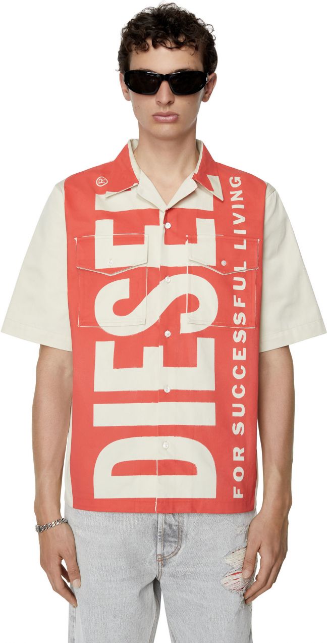 Diesel Košeľa - S-MAC-22 SHIRT béžová