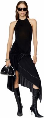 Diesel Šaty - D-FLOUNCY DRESS čierne