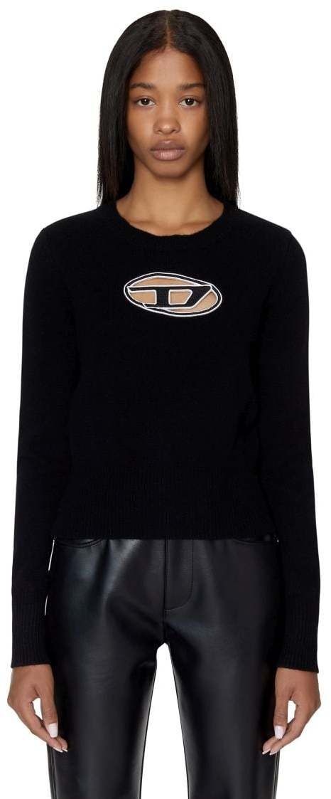 Diesel Sveter - M-AREESA KNITWEAR čierny