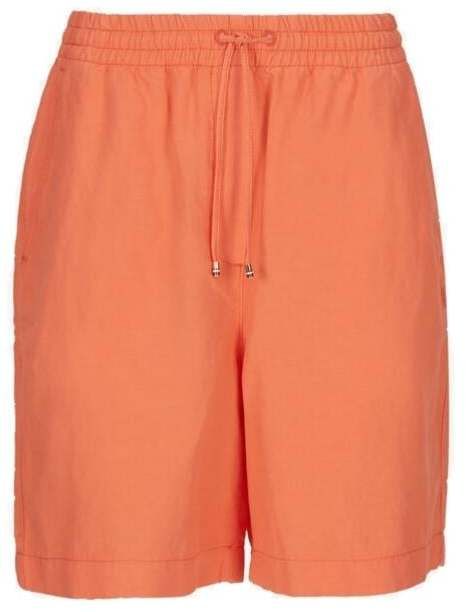 Tommy Hilfiger Krátke nohavice - TENCEL BLEND PULL ON SHORT oranžové