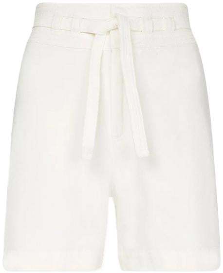 Tommy Hilfiger Krátke nohavice - DNM FLARE HW SHORT WHITE BELT biele