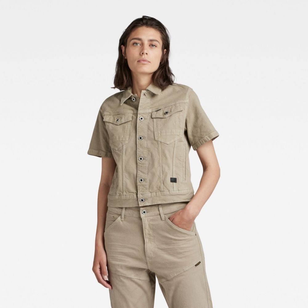 G-STAR Bunda - Arc Jacket s\s béžová