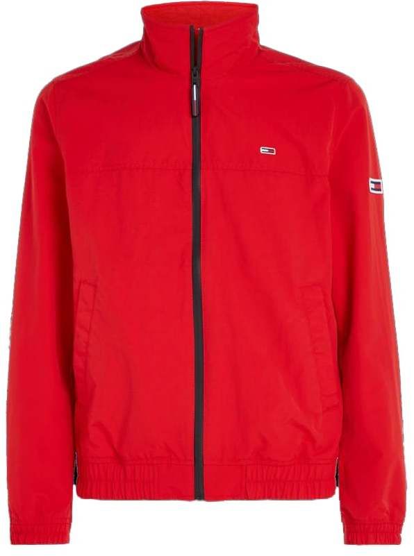Tommy Jeans Bunda - TJM SEASONAL BOMBER JACKET červená