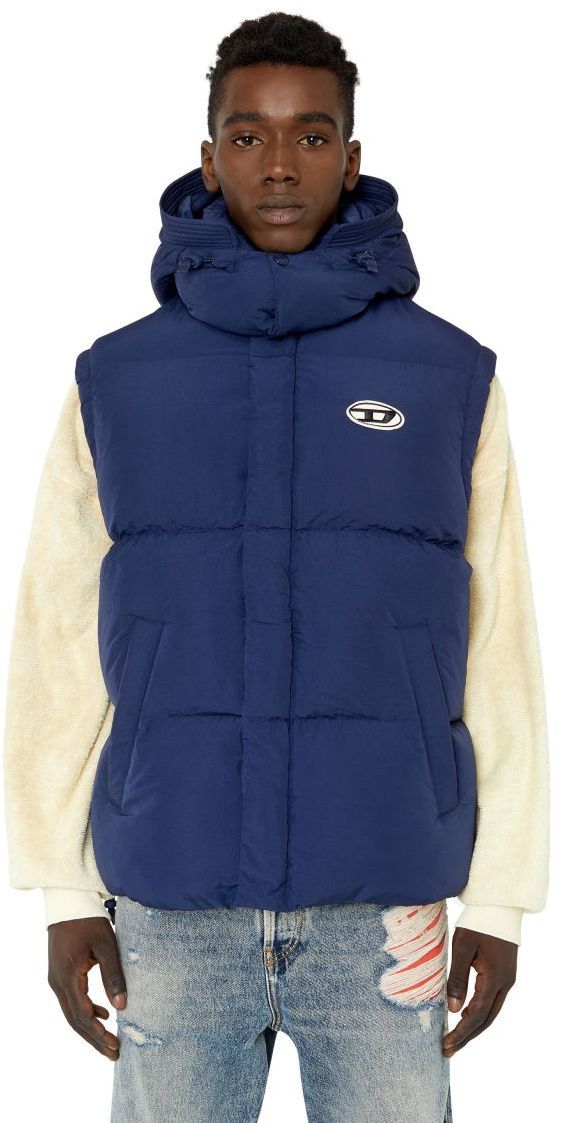 Diesel Vesta - W-ROLF-SL-NW JACKET modrá