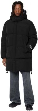 Diesel Bunda - W-ROLF-LONG-NW JACKET čierna
