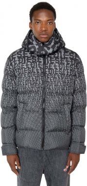 Diesel Bunda - W-STEP-MON JACKET sivá