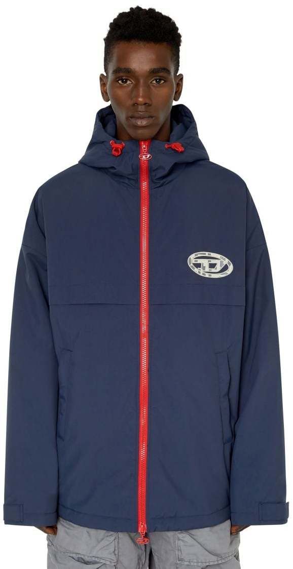 Diesel Bunda - W-HENNEL-MON JACKET modrá