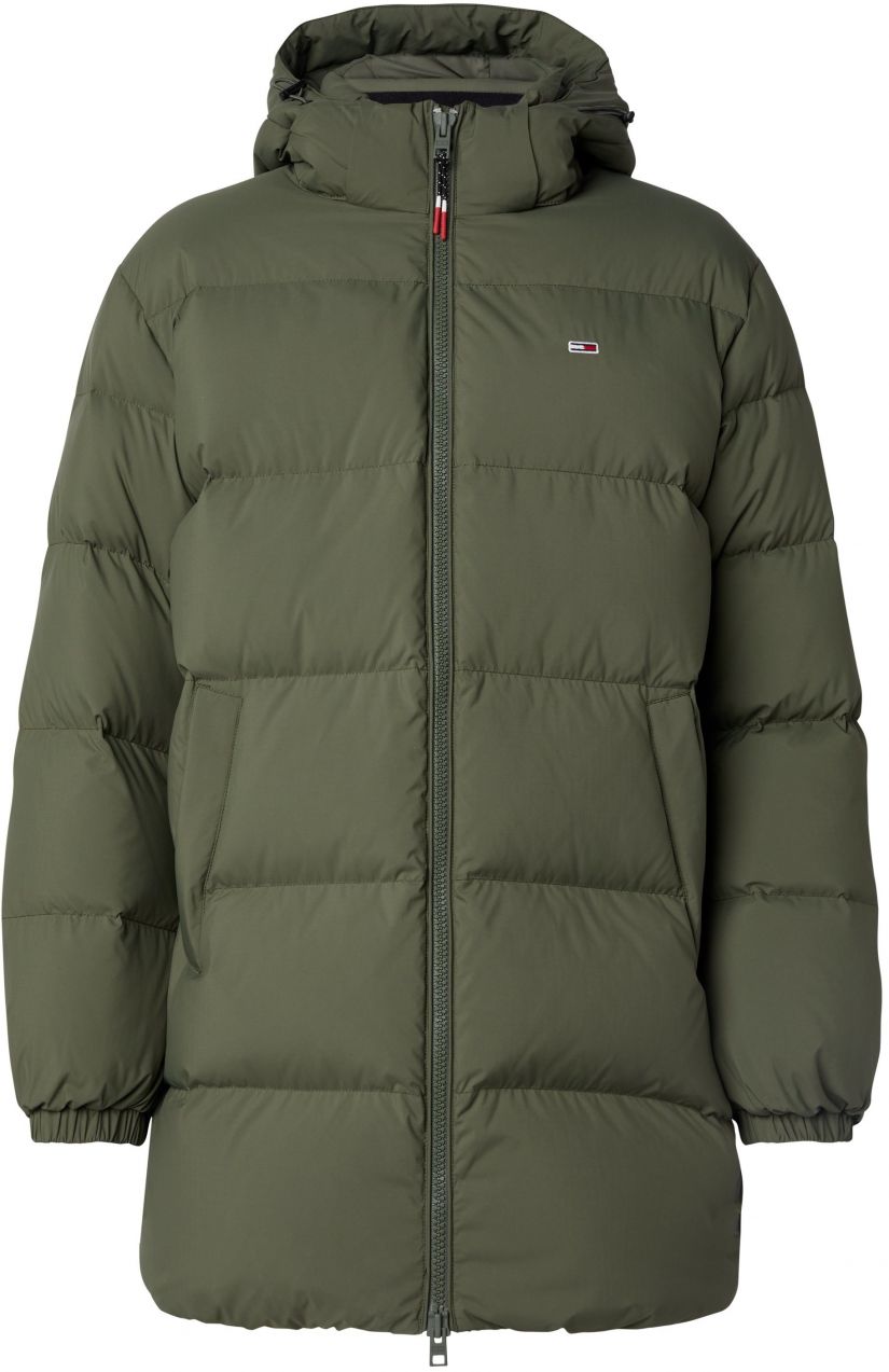 Tommy Jeans Bunda - TJM ESSENTIAL DOWN P zelená