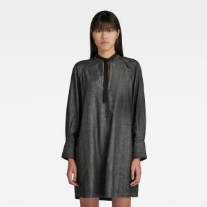 G-STAR Šaty - V-neck tunic dress l\s wmn čierne