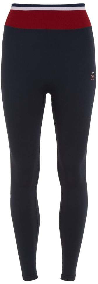 Tommy Hilfiger Legíny - HW GS SEAMLESS LEGGI modré