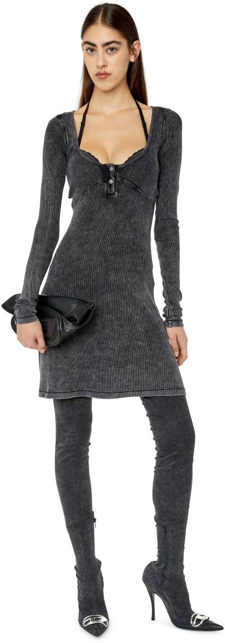 Diesel Šaty - D-BRANETTE DRESS čierne