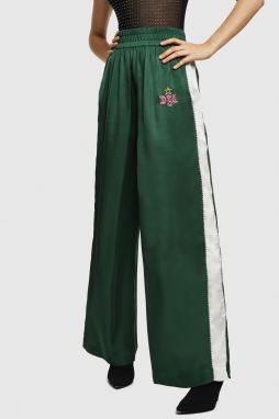 Nohavice - Diesel PROLENA TROUSERS zelené