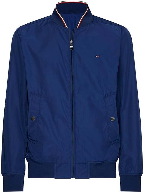 Tommy Hilfiger Bunda - REVERSIBLE BOMBER tmavomodrá