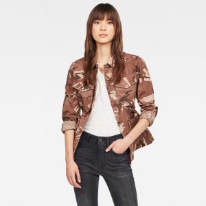 G-STAR Bunda - Rovic field overshirt wmn hnedo-piesková