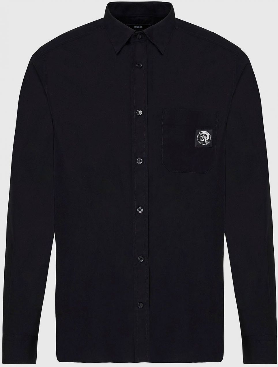 Diesel Košeľa - SBILLPOCKET SHIRT čierna