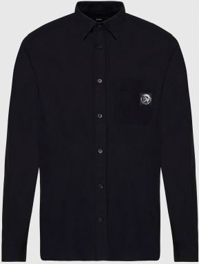 Diesel Košeľa - SBILLPOCKET SHIRT čierna